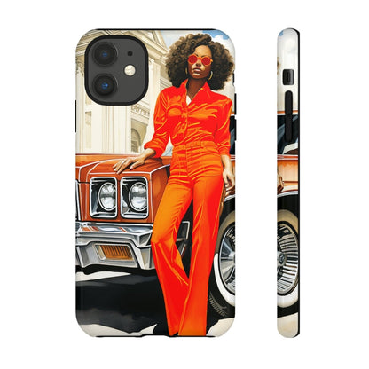 Classic 70s Woman Phone Case - Afrocentric Art by The Trini Gee