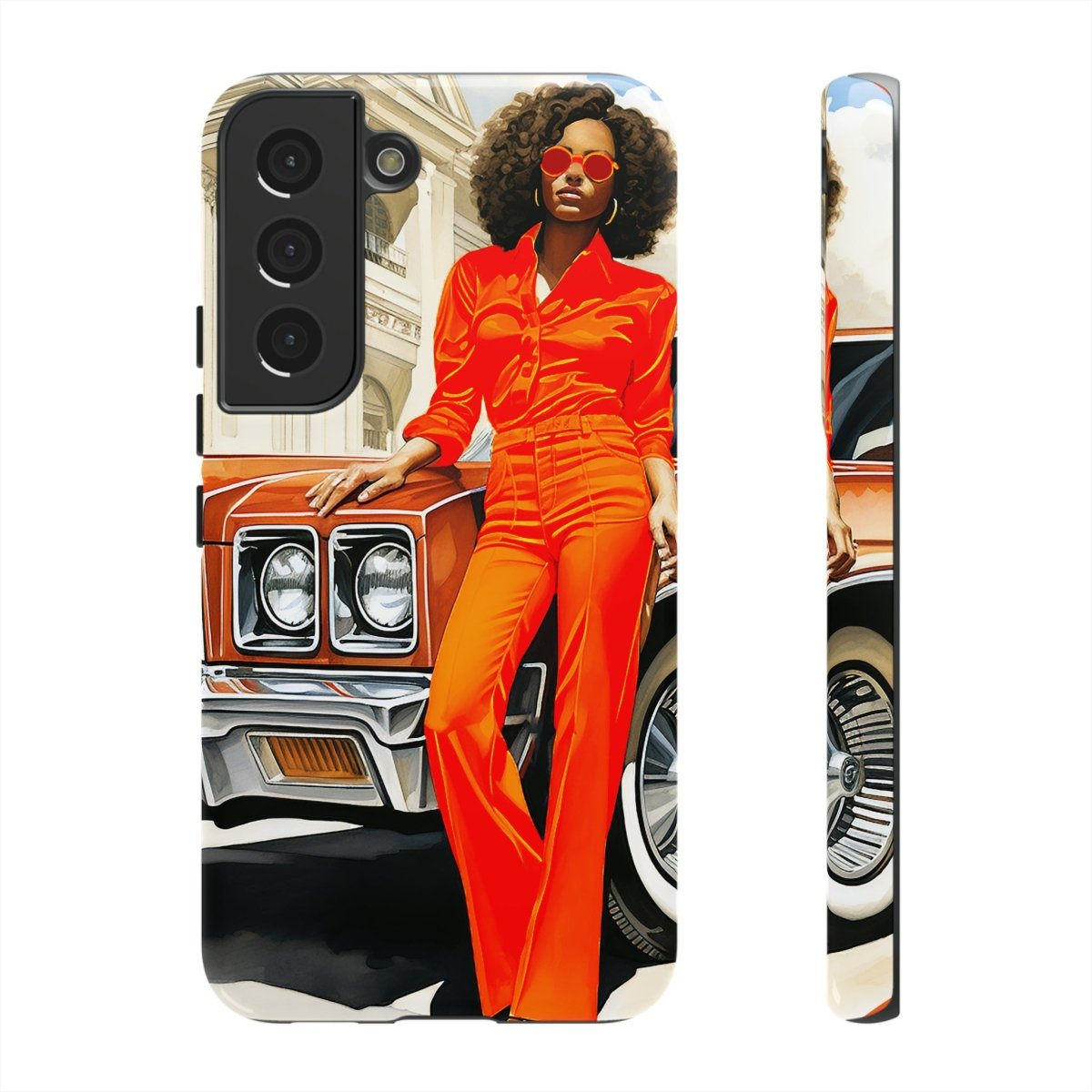 Classic 70s Woman Phone Case - Afrocentric Art by The Trini Gee
