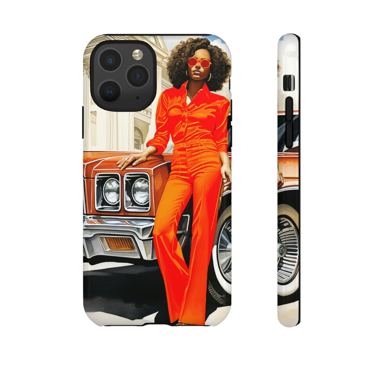 Classic 70s Woman Phone Case - Afrocentric Art by The Trini Gee