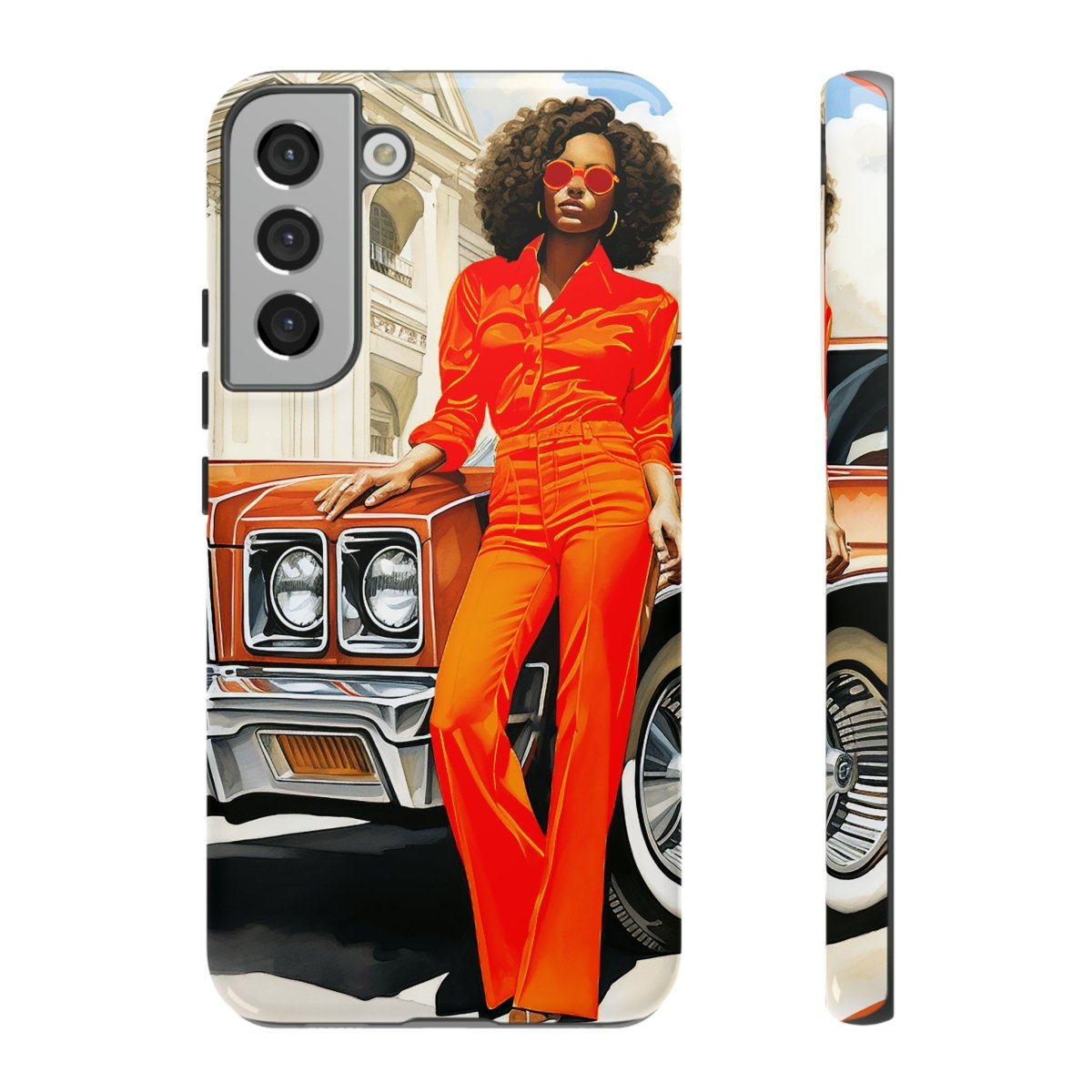 Classic 70s Woman Phone Case - Afrocentric Art by The Trini Gee