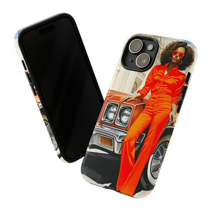 Classic 70s Woman Phone Case - Afrocentric Art by The Trini Gee