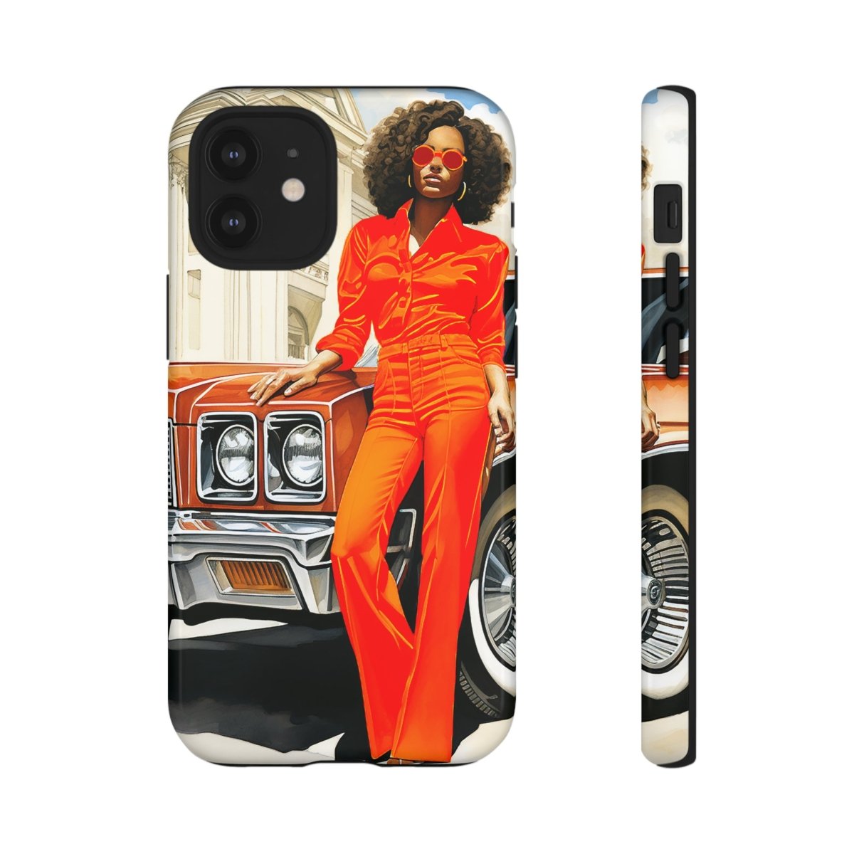 Classic 70s Woman Phone Case - Afrocentric Art by The Trini Gee