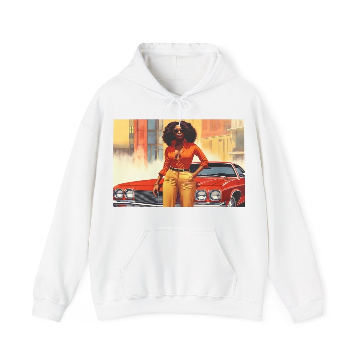 Classic Car Hoodie - Afrocentric Art by The Trini Gee