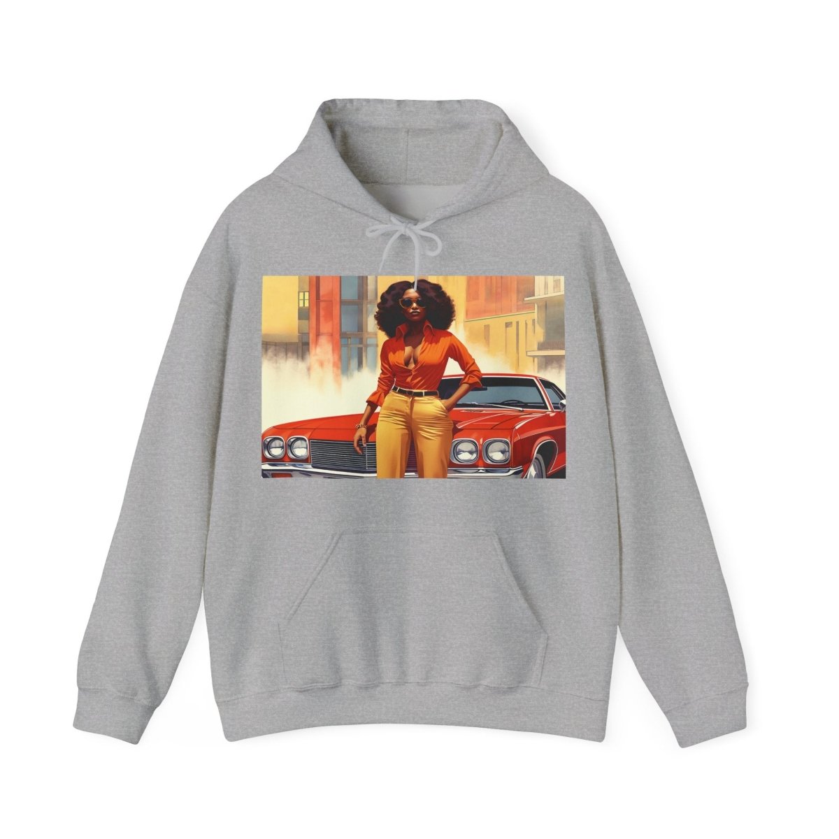 Classic Car Hoodie - Afrocentric Art by The Trini Gee
