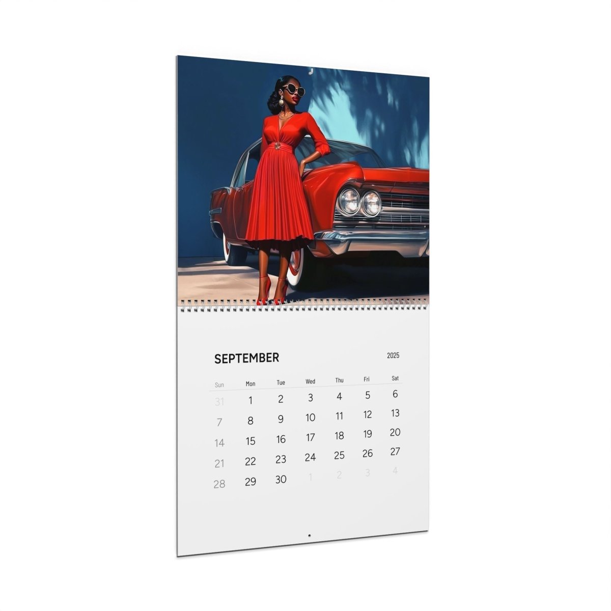 Classic Cars 2025 Wall Calendar - The Trini Gee