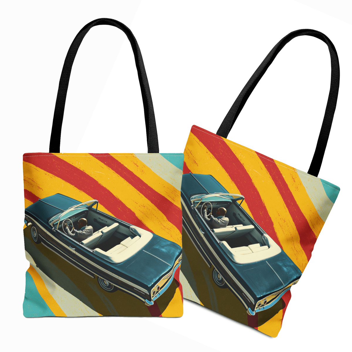 Classic Cruising Tote Bag - Afrocentric Art by The Trini Gee