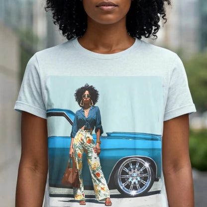 Classic Rims T-Shirt - Afrocentric Art by The Trini Gee
