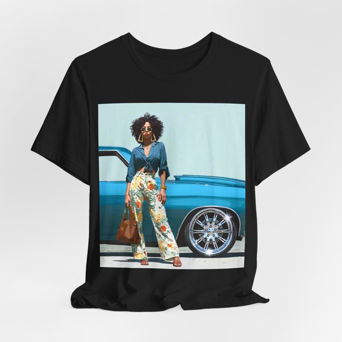 Classic Rims T-Shirt - Afrocentric Art by The Trini Gee