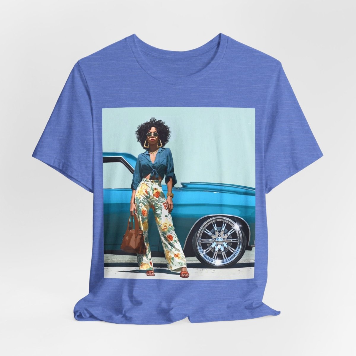 Classic Rims T-Shirt - Afrocentric Art by The Trini Gee