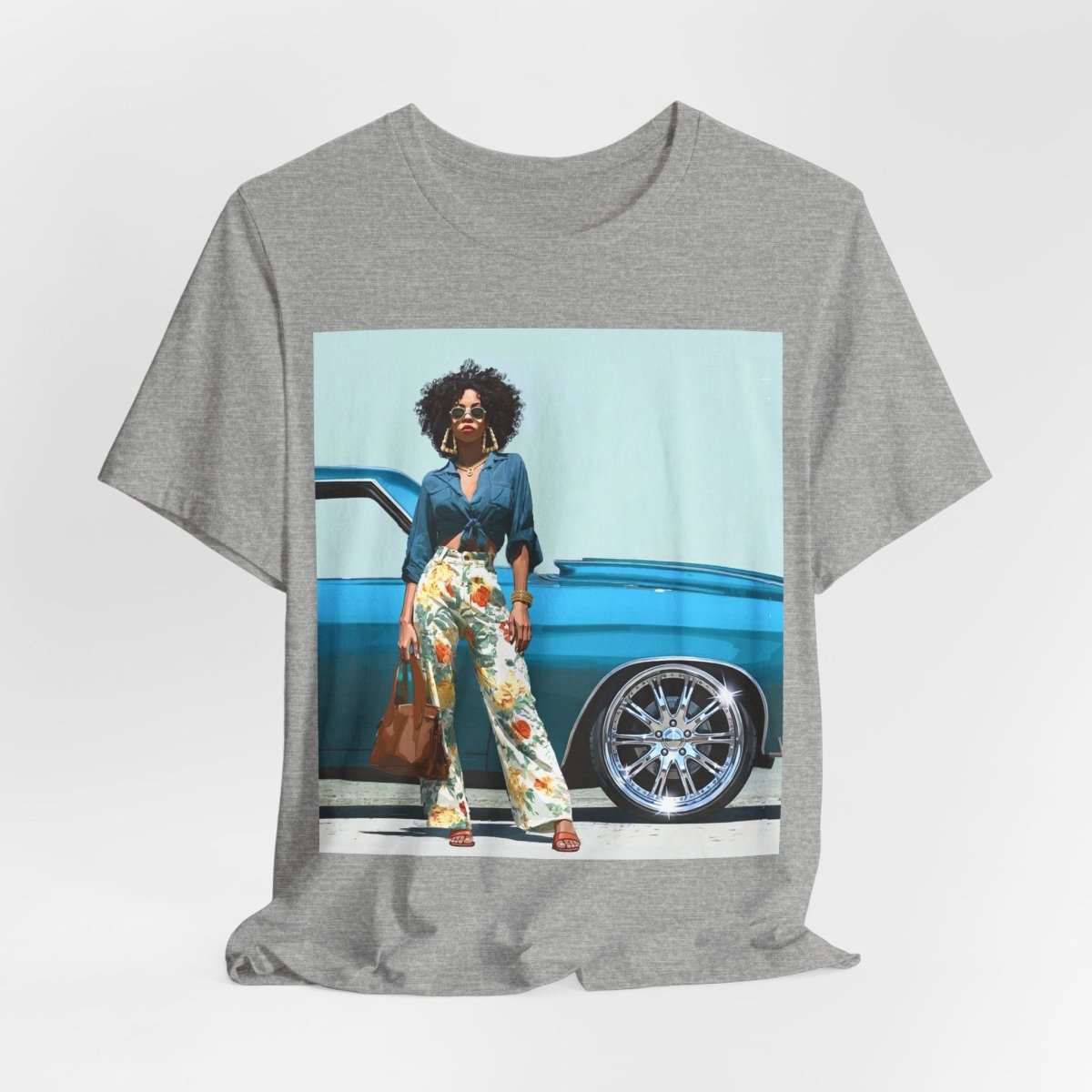Classic Rims T-Shirt - Afrocentric Art by The Trini Gee