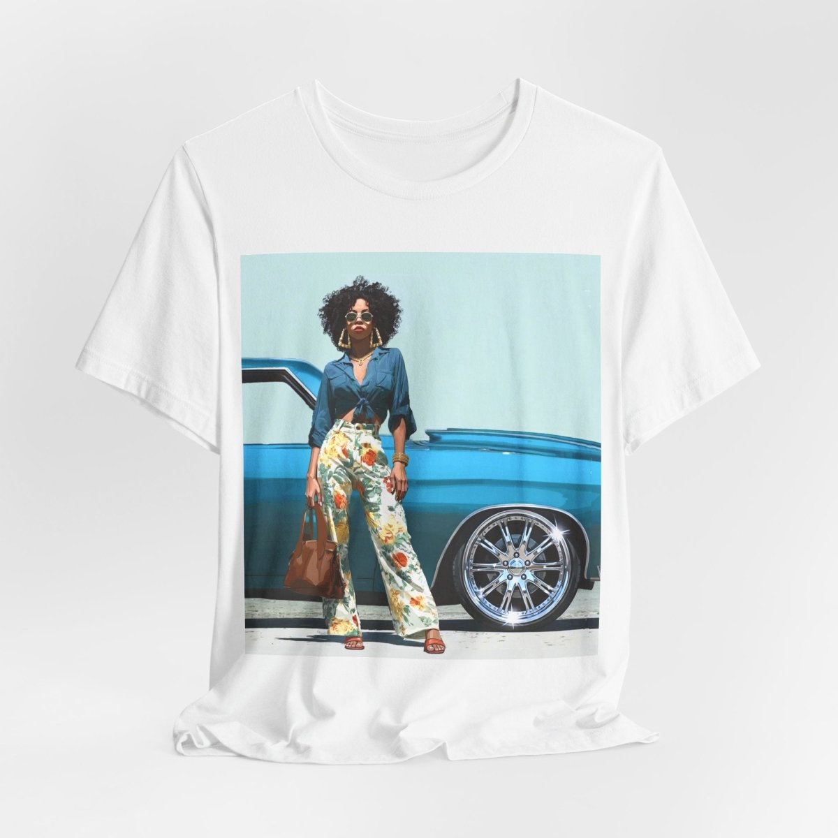 Classic Rims T-Shirt - Afrocentric Art by The Trini Gee