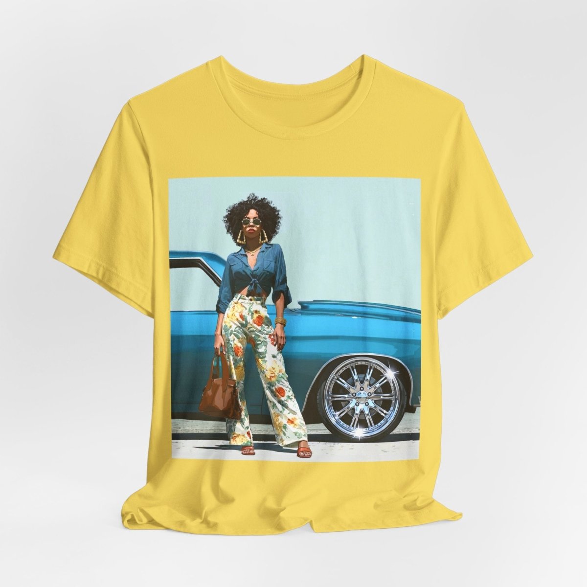Classic Rims T-Shirt - Afrocentric Art by The Trini Gee