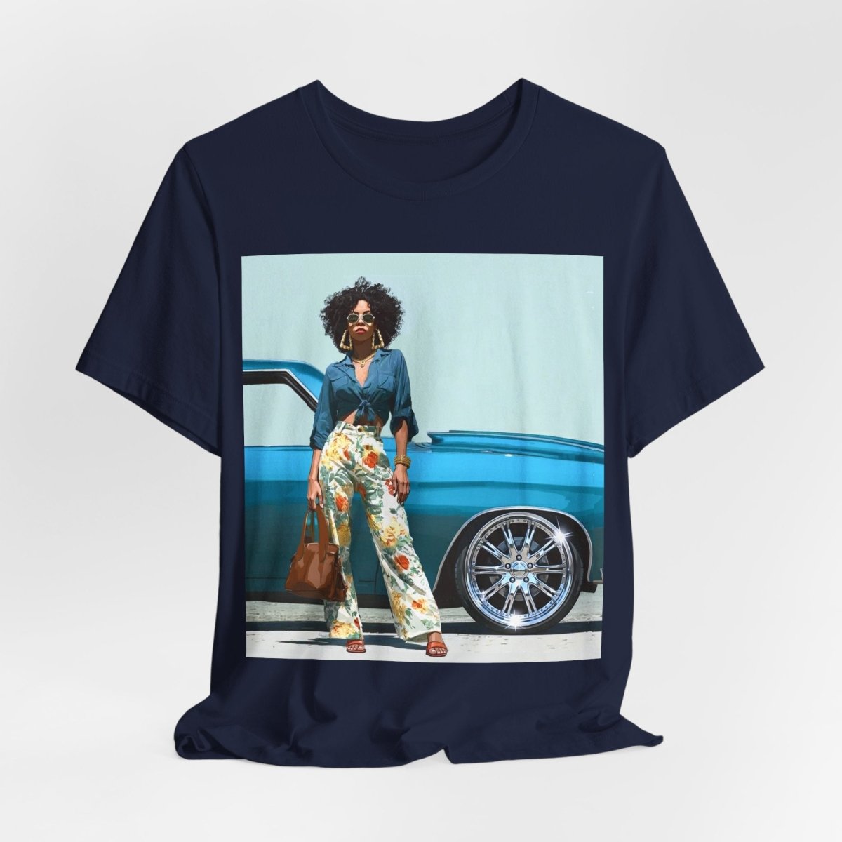 Classic Rims T-Shirt - Afrocentric Art by The Trini Gee