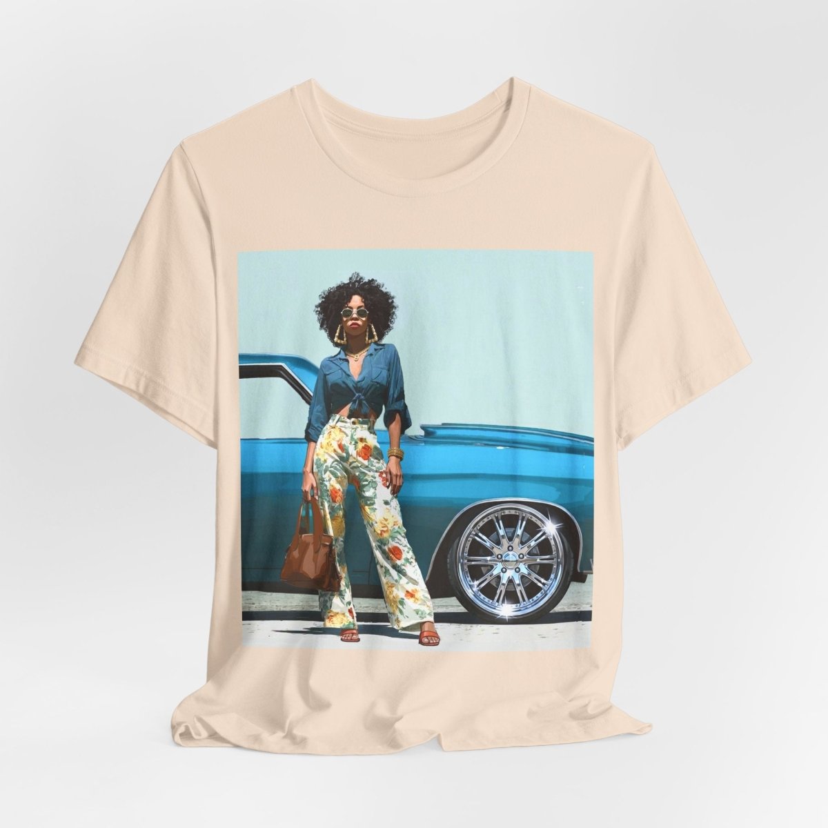 Classic Rims T-Shirt - Afrocentric Art by The Trini Gee