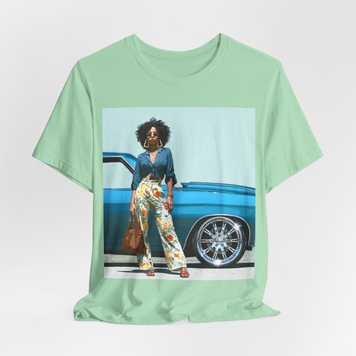 Classic Rims T-Shirt - Afrocentric Art by The Trini Gee