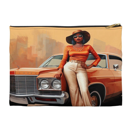 Classic Woman Accessory Pouch - Afrocentric Art by The Trini Gee