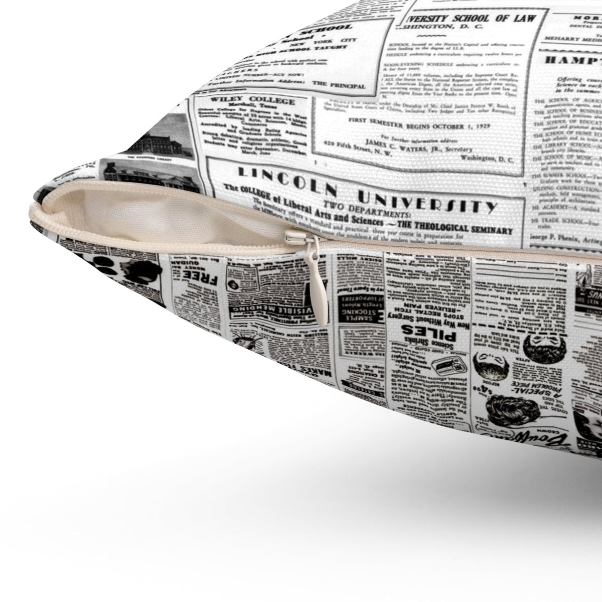 Classified Ads Pillow - The Trini Gee