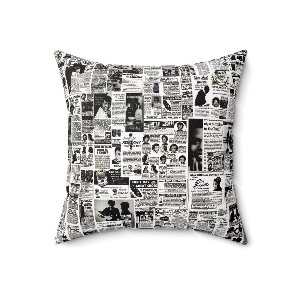 Classified Ads Pillow - The Trini Gee