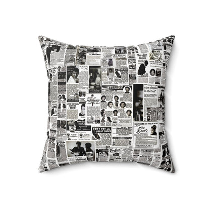 Classified Ads Pillow - The Trini Gee