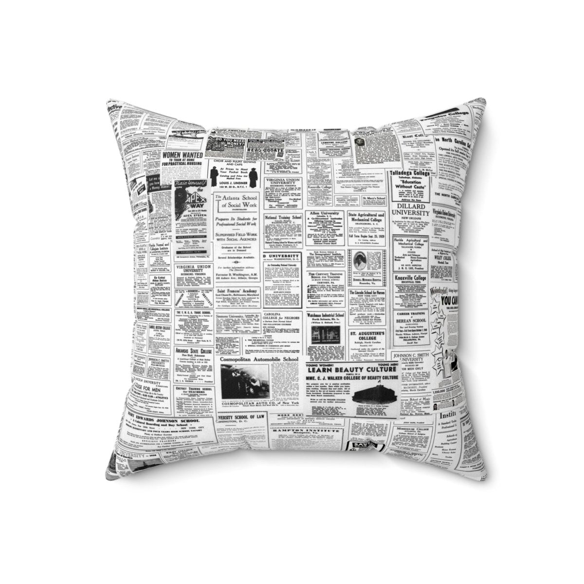 Classified Ads Pillow - The Trini Gee