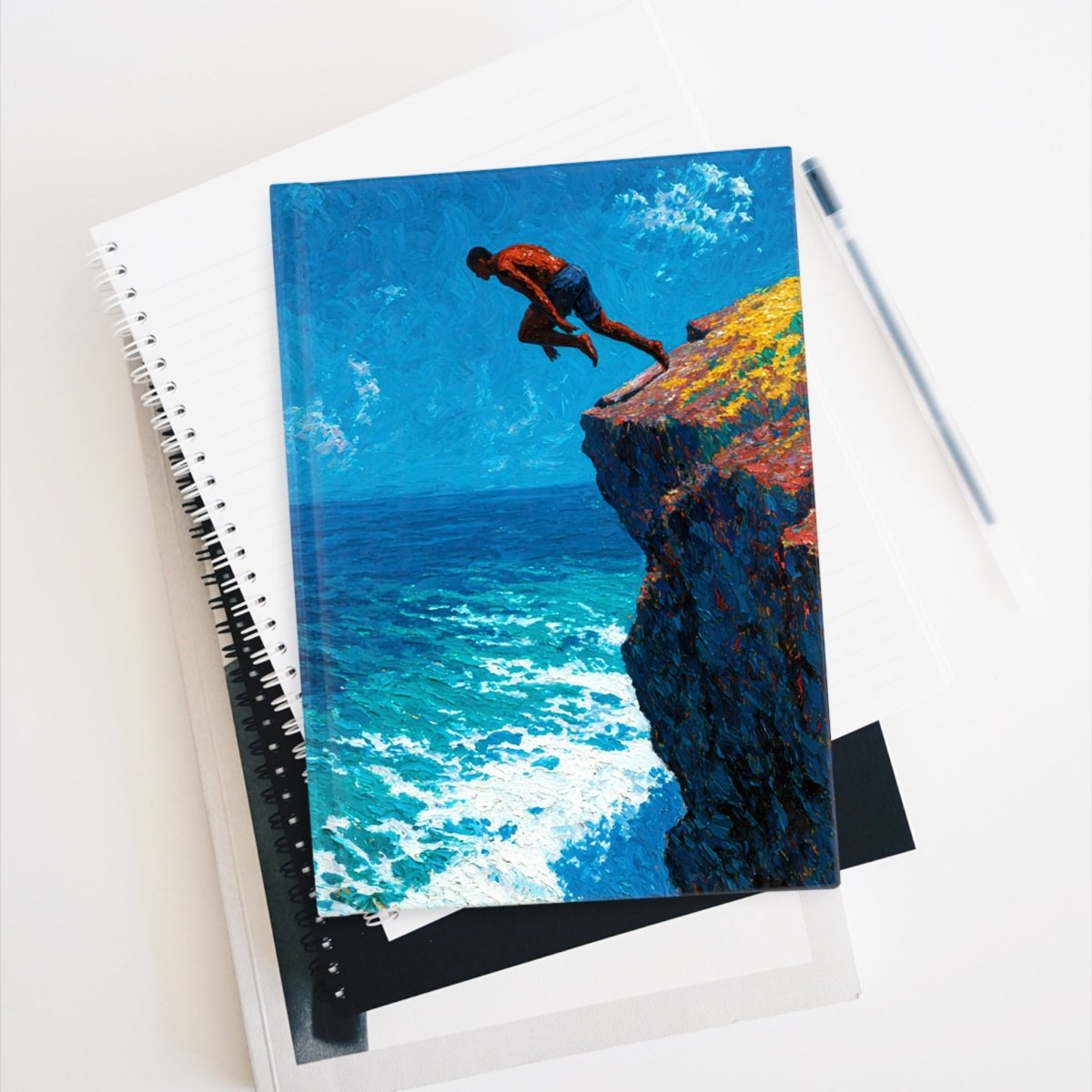 Cliff Jump Journal - Afrocentric Art by The Trini Gee