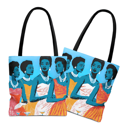 Cocktail Ladies Tote Bag - Afrocentric Art by The Trini Gee