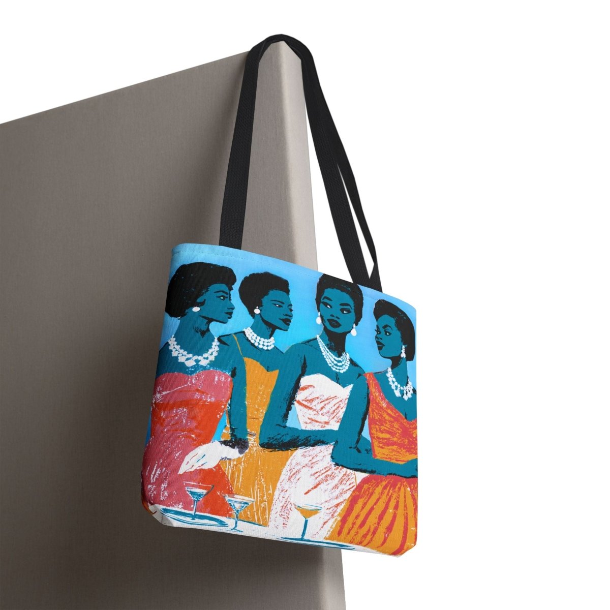 Cocktail Ladies Tote Bag - Afrocentric Art by The Trini Gee