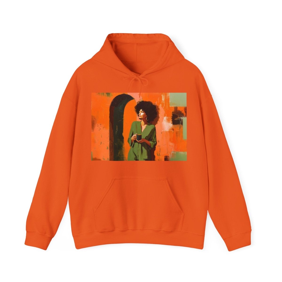 Coffee Lover Hoodie - Afrocentric Art by The Trini Gee