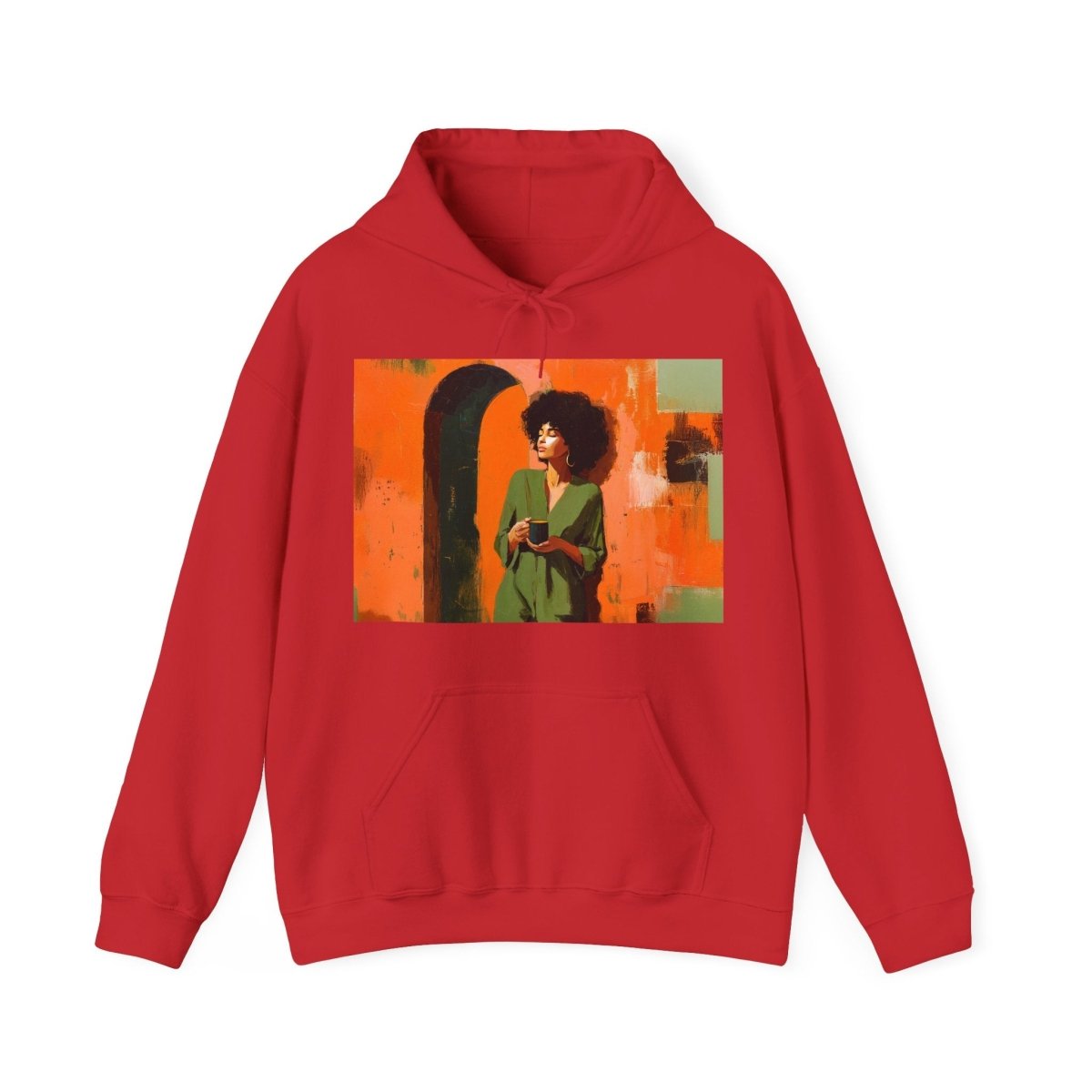 Coffee Lover Hoodie - Afrocentric Art by The Trini Gee