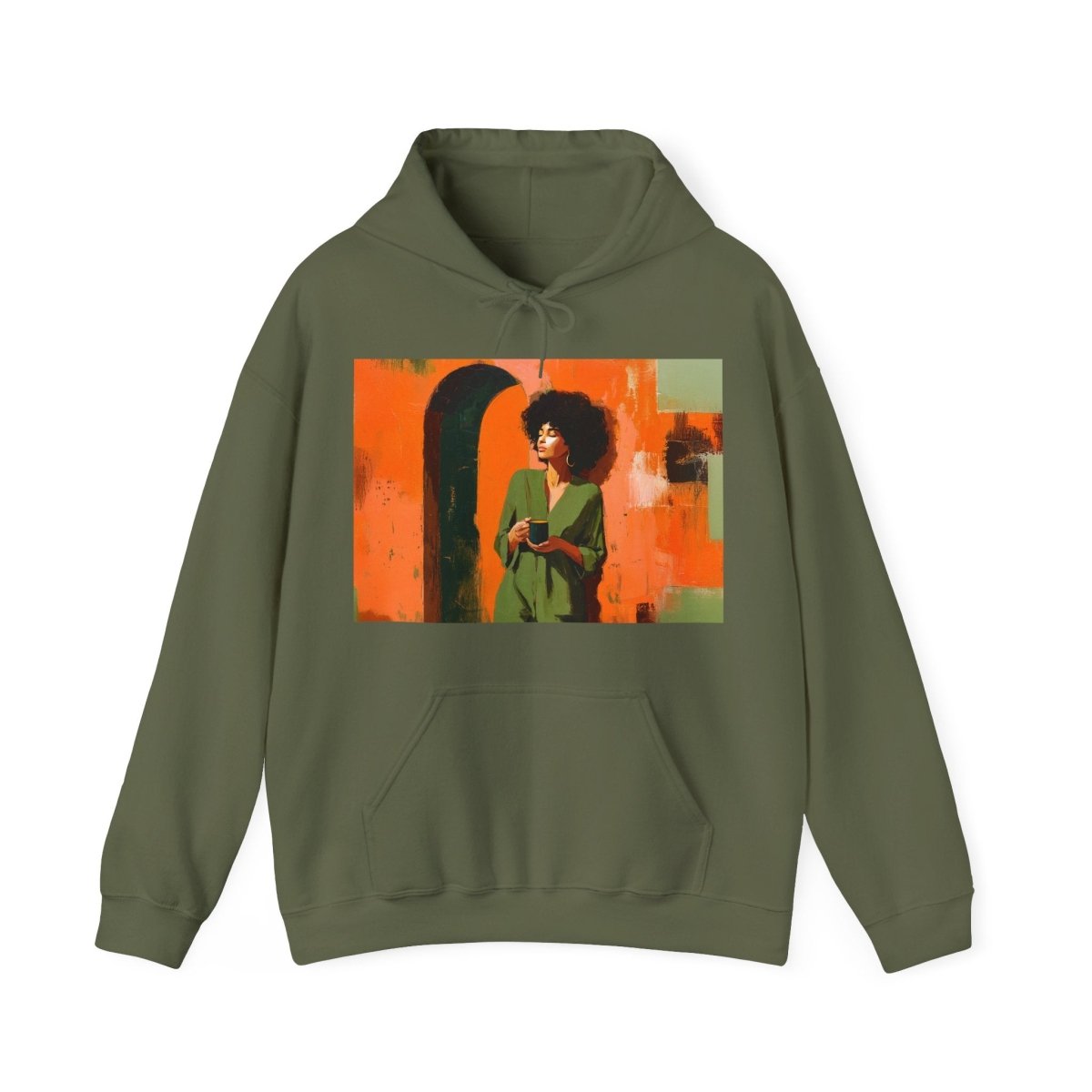 Coffee Lover Hoodie - Afrocentric Art by The Trini Gee