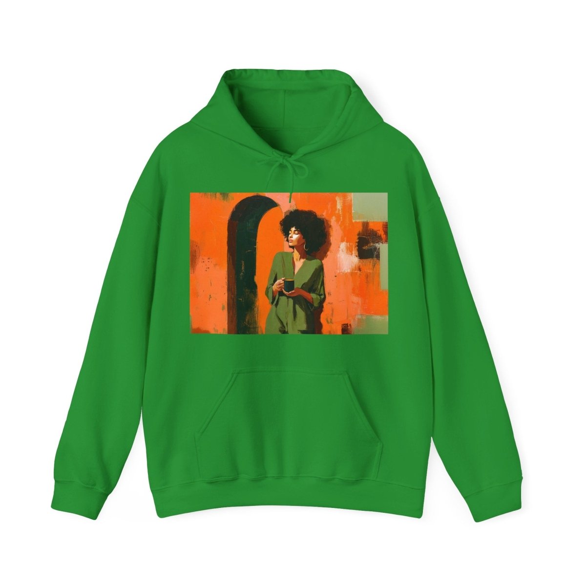 Coffee Lover Hoodie - Afrocentric Art by The Trini Gee