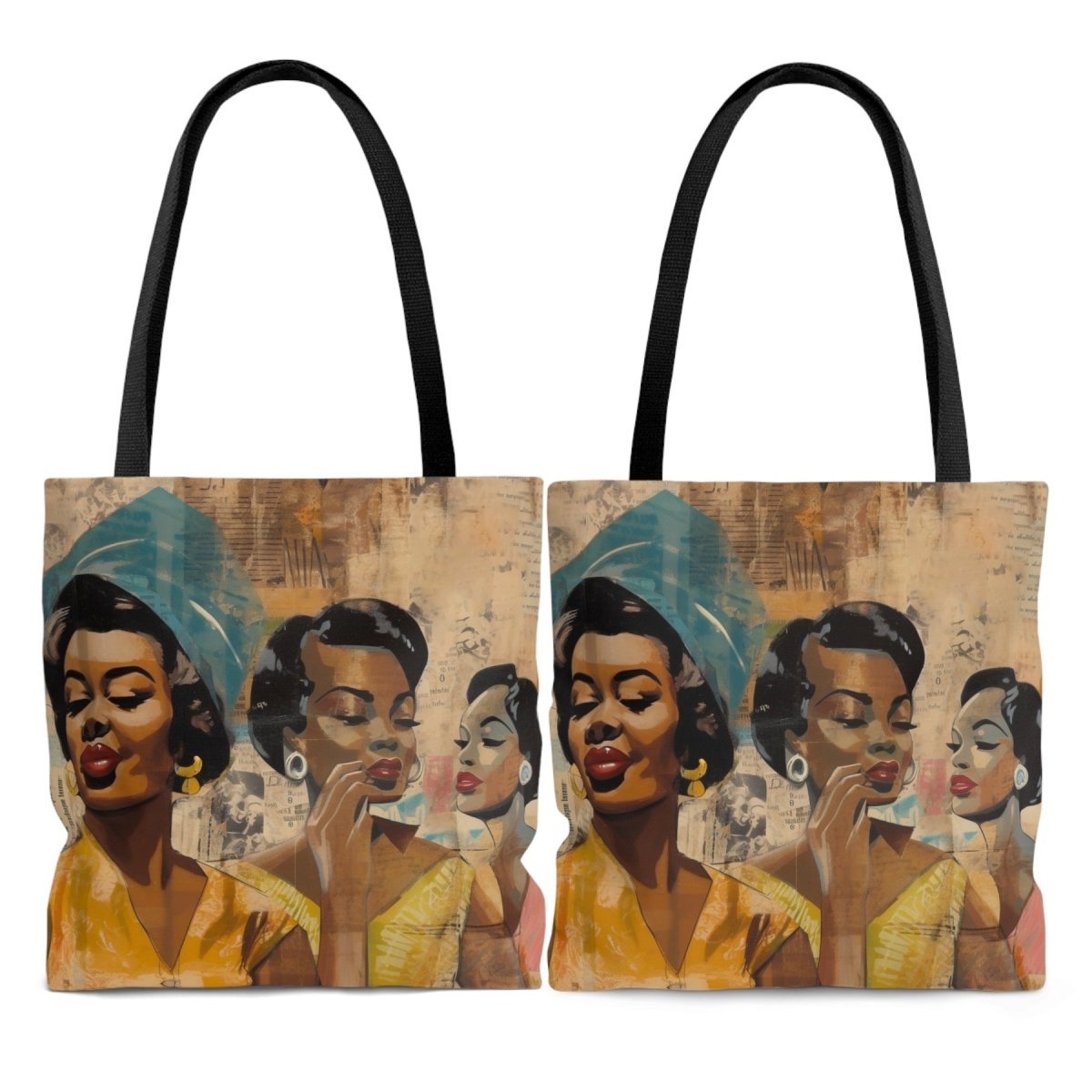 Collage Beauty Tote Bag - Afrocentric Art by The Trini Gee