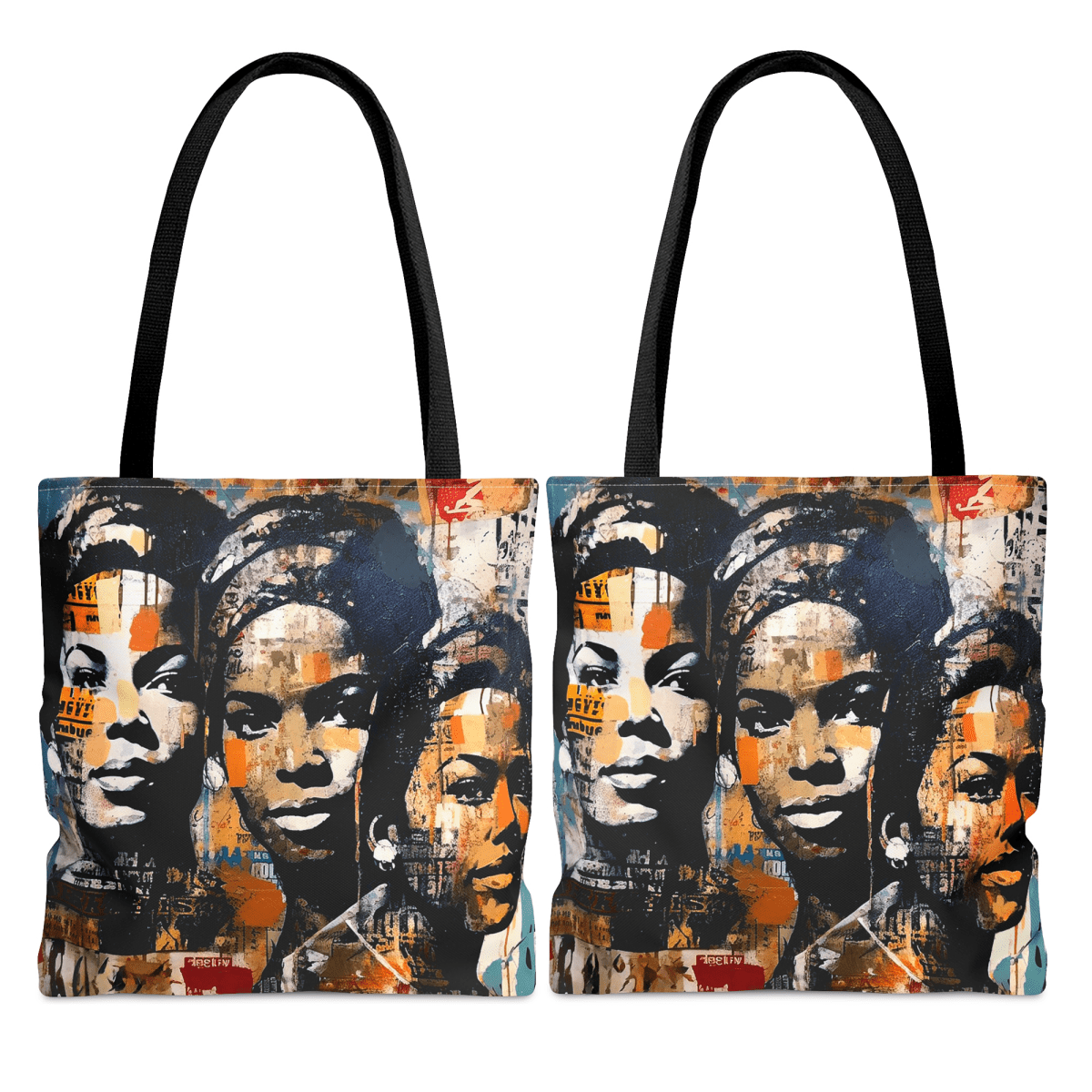 Collage Women Tote Bag - Afrocentric Art by The Trini Gee
