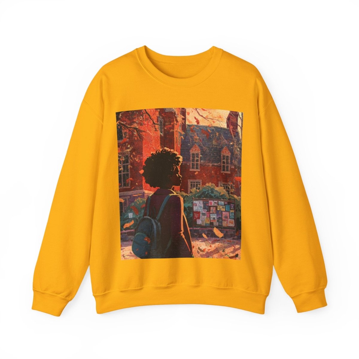 College Girl Sweatshirt - Afrocentric Art by The Trini Gee