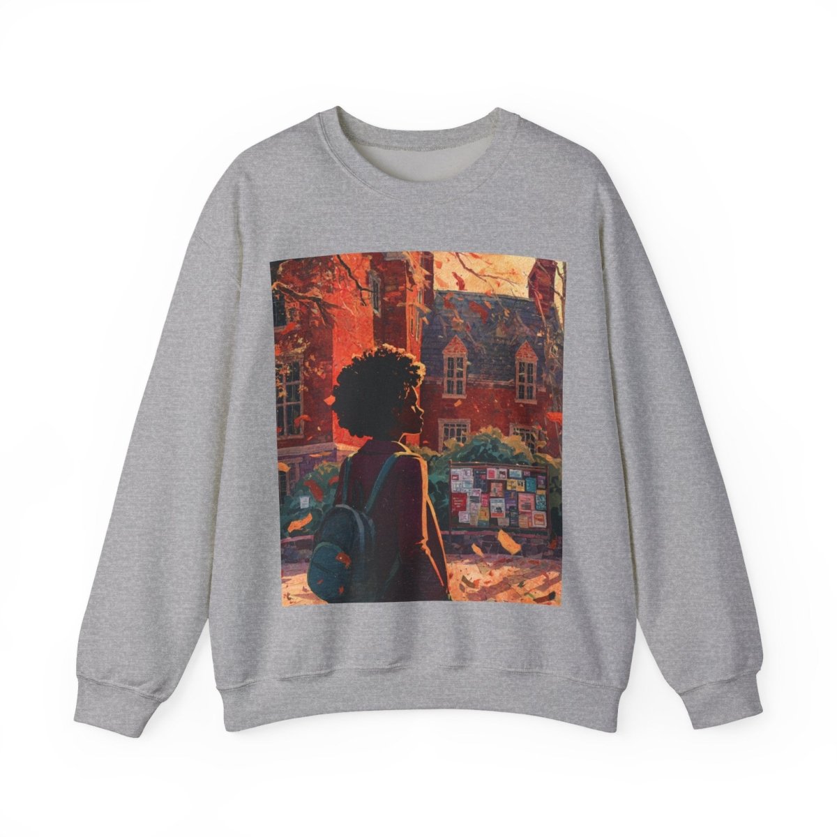 College Girl Sweatshirt - Afrocentric Art by The Trini Gee