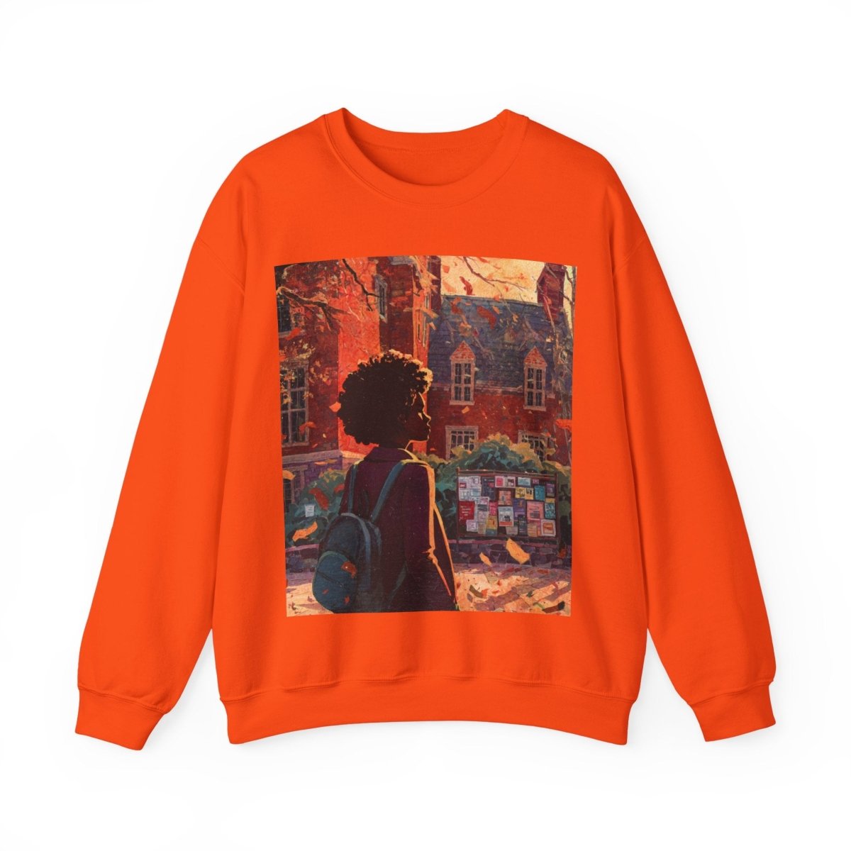 College Girl Sweatshirt - Afrocentric Art by The Trini Gee