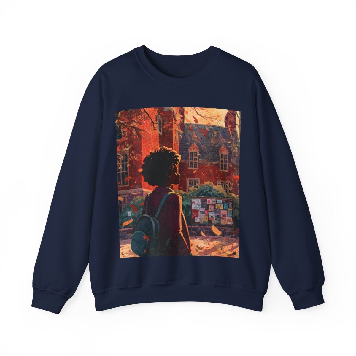 College Girl Sweatshirt - Afrocentric Art by The Trini Gee