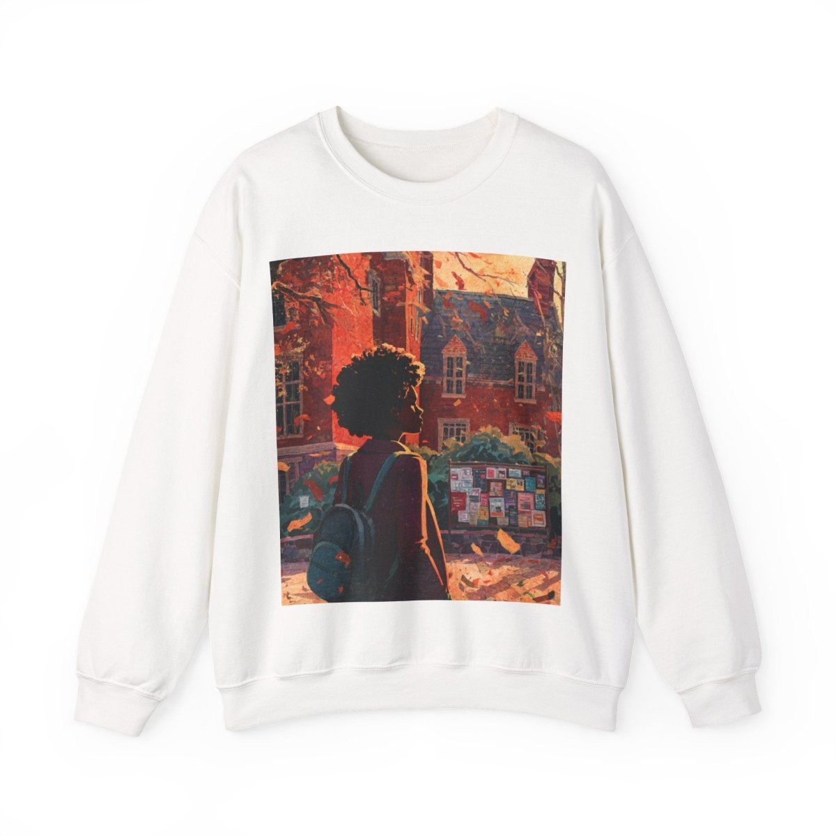 College Girl Sweatshirt - Afrocentric Art by The Trini Gee