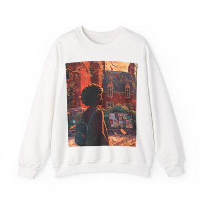 College Girl Sweatshirt - Afrocentric Art by The Trini Gee