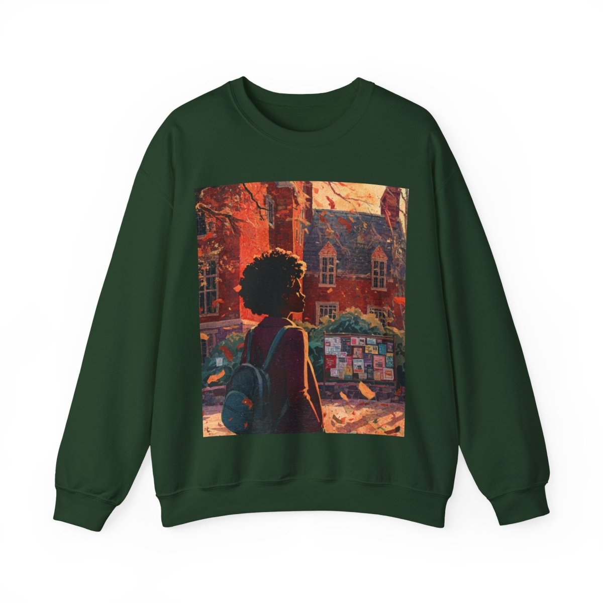 College Girl Sweatshirt - Afrocentric Art by The Trini Gee