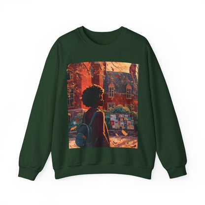 College Girl Sweatshirt - Afrocentric Art by The Trini Gee