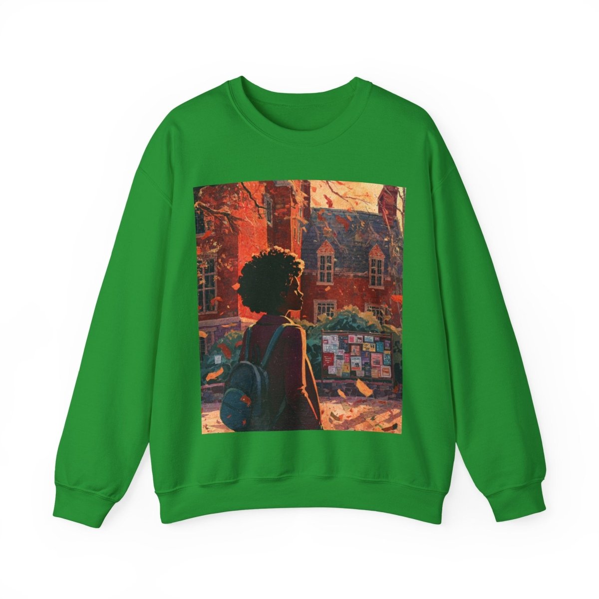 College Girl Sweatshirt - Afrocentric Art by The Trini Gee