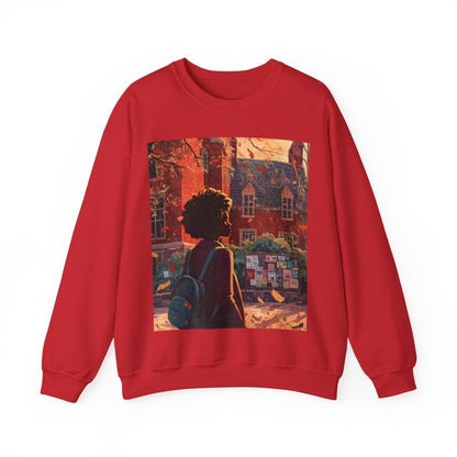 College Girl Sweatshirt - Afrocentric Art by The Trini Gee
