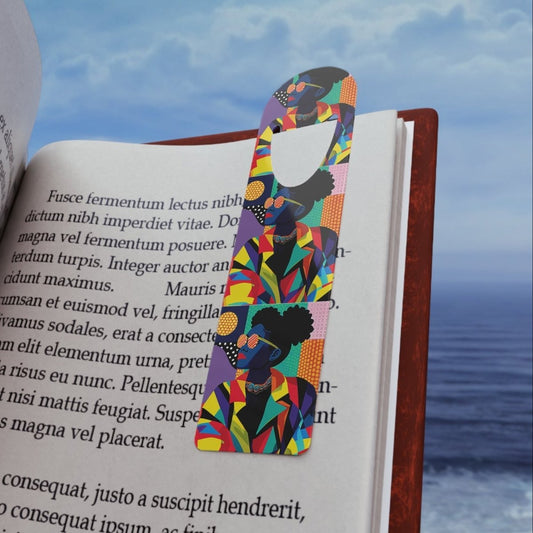 Colorful Afro Pop Bookmark - Afrocentric Art by The Trini Gee