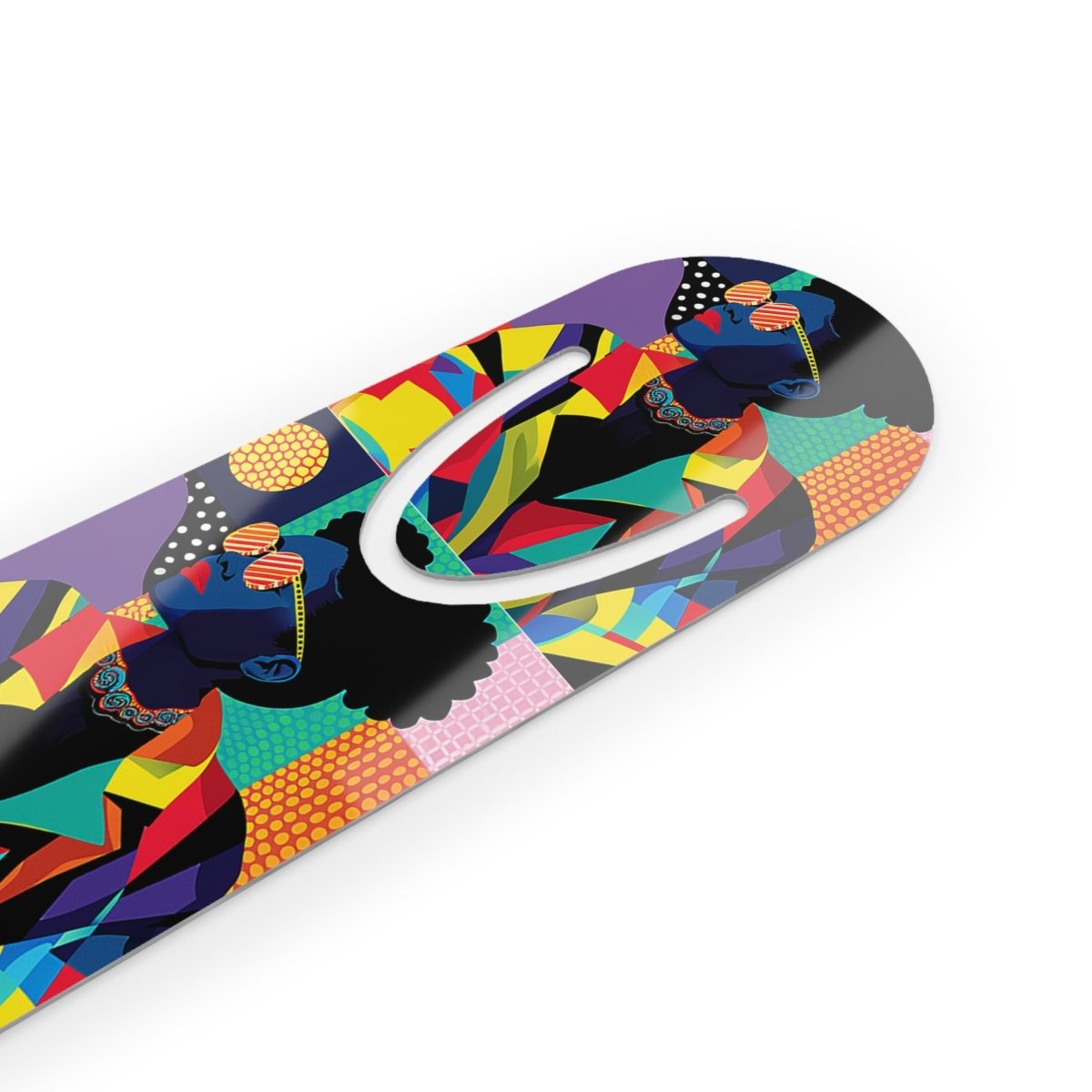 Colorful Afro Pop Bookmark - Afrocentric Art by The Trini Gee