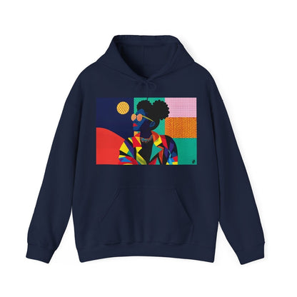 Colorful Afro Puffs Hoodie - Afrocentric Art by The Trini Gee