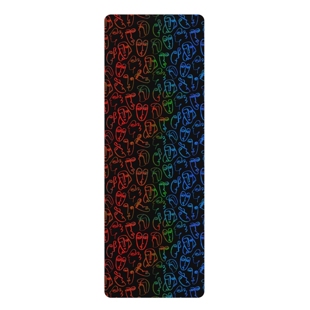 Colorful Faces Yoga Mat - The Trini Gee