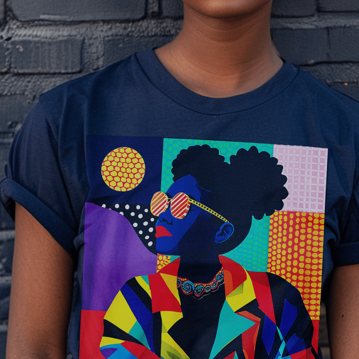 Colorful Geometrics Shirt - The Trini Gee