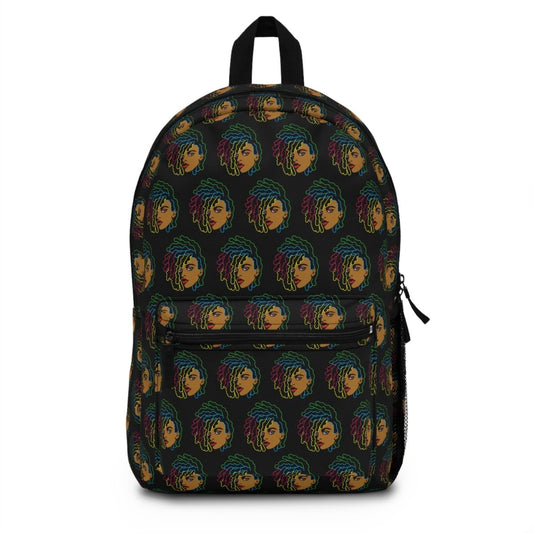 Colorful Locs Backpack - Afrocentric Art by The Trini Gee
