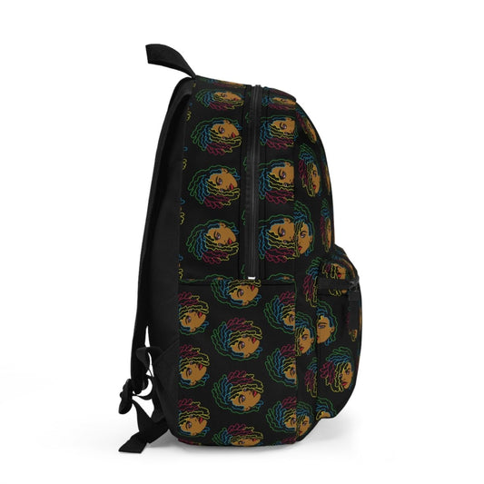 Colorful Locs Backpack - Afrocentric Art by The Trini Gee
